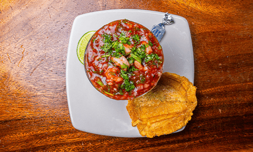 Ceviche de camarones
